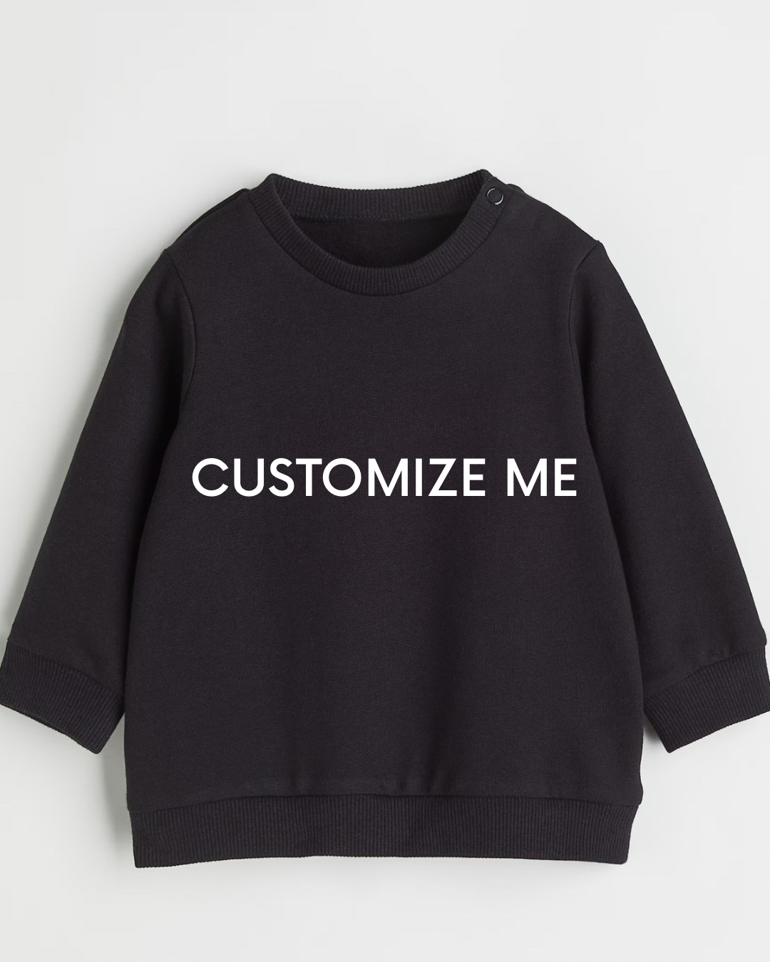 Black Pullover- Customizable Blank