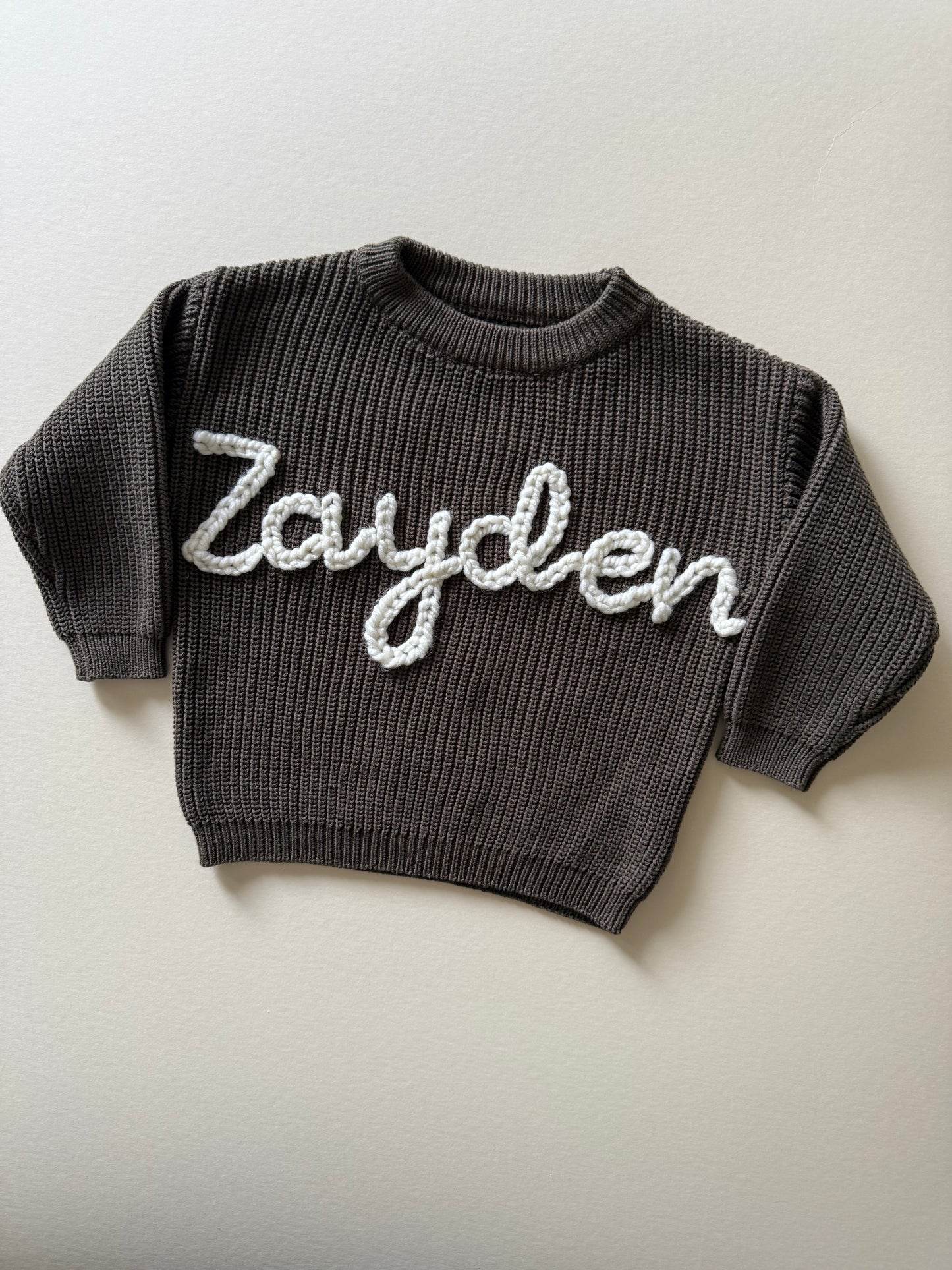 Chunky Name Sweaters