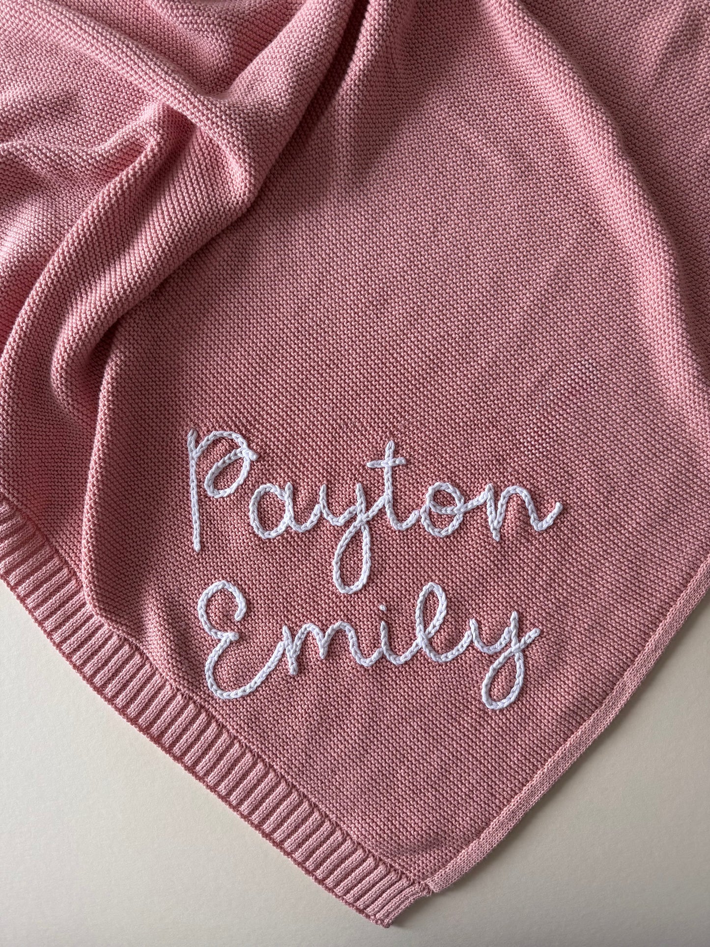 Personalized Blanket in Pink