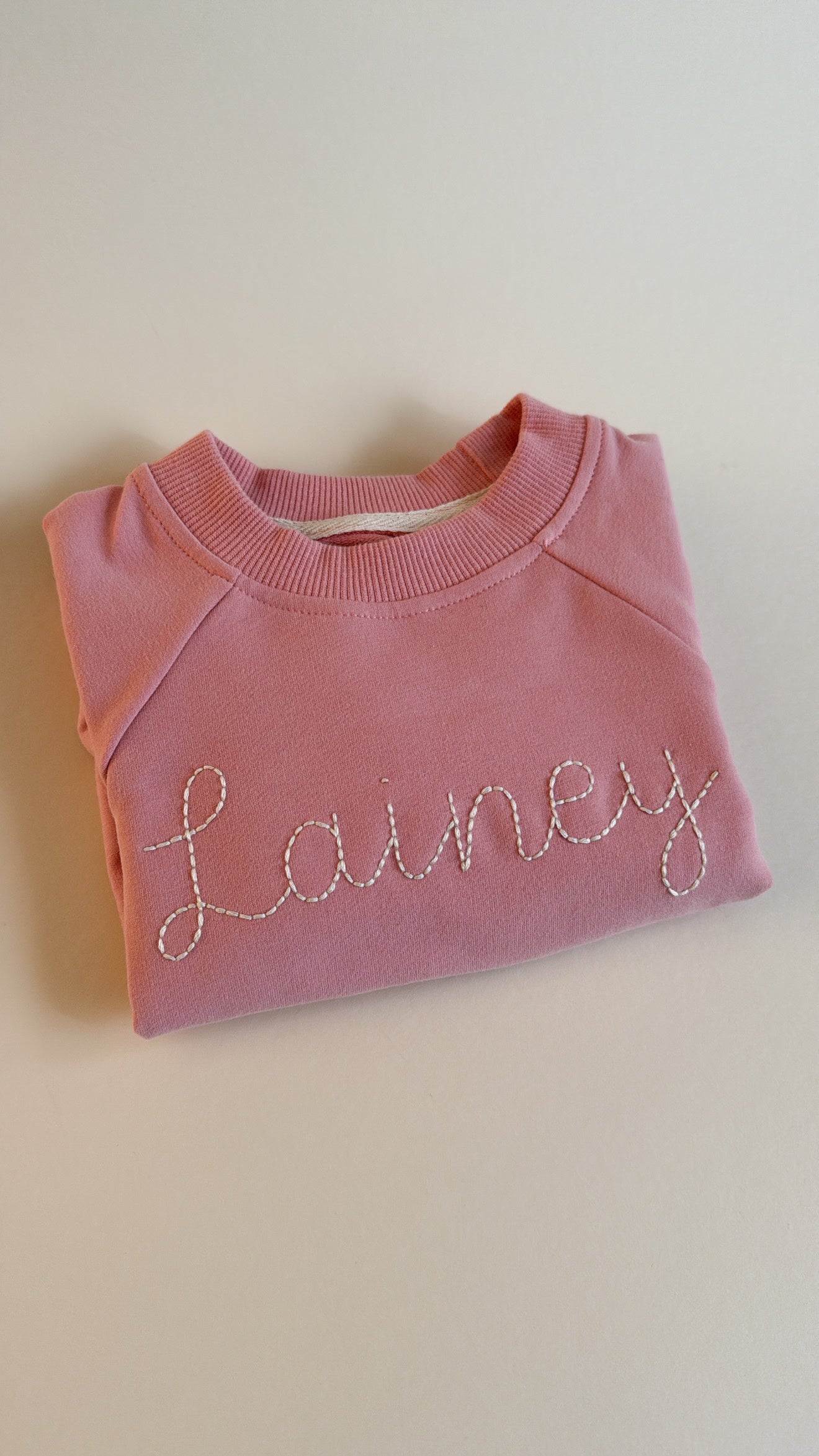 Personalized Pullover in Pink