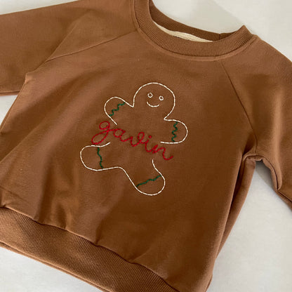 Personalized Pullover in Coffee