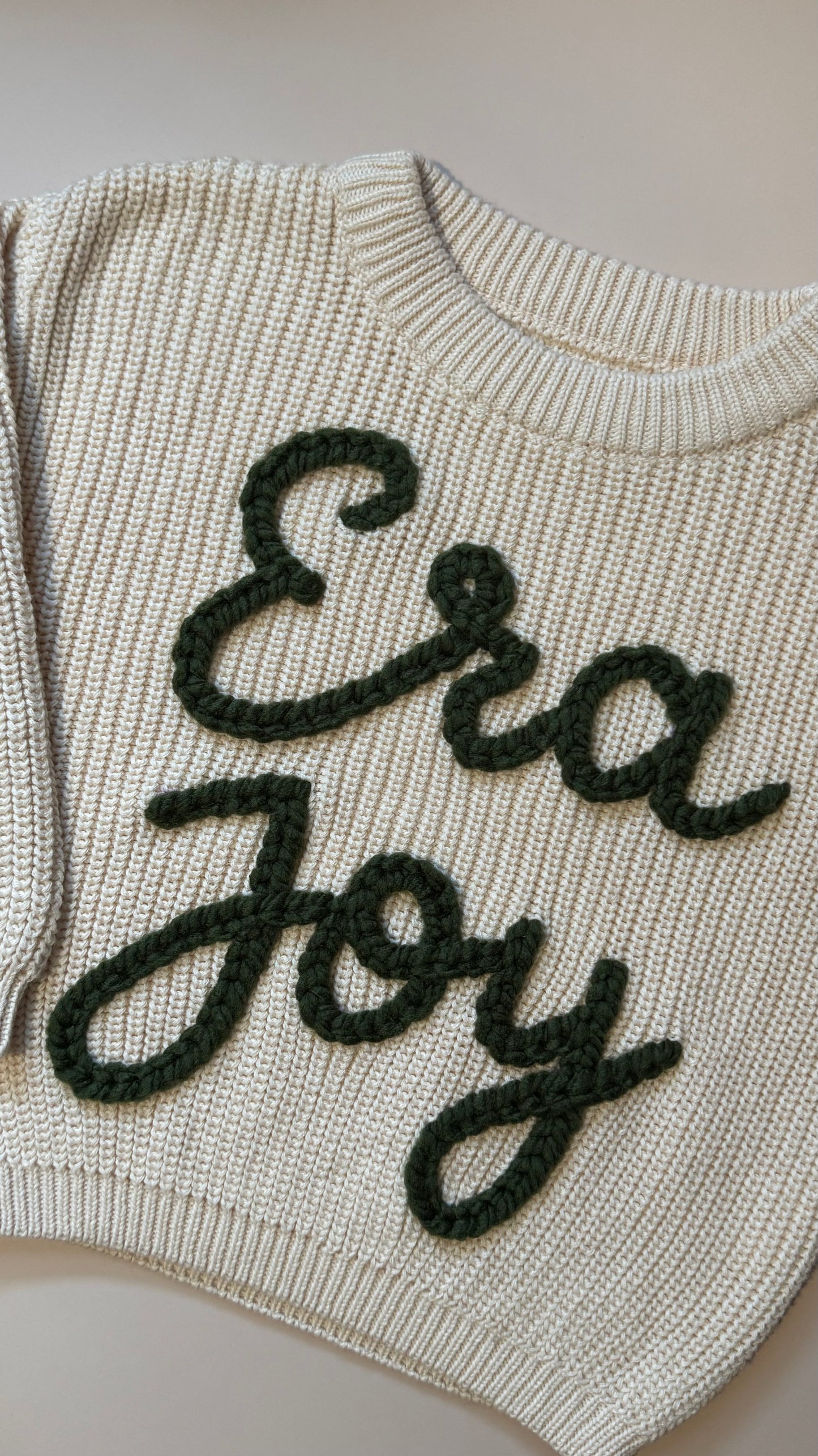Chunky Name Sweaters