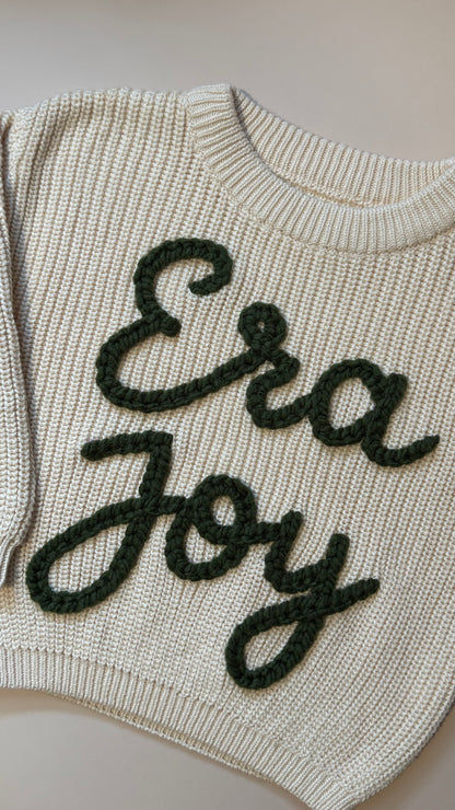Chunky Name Sweaters