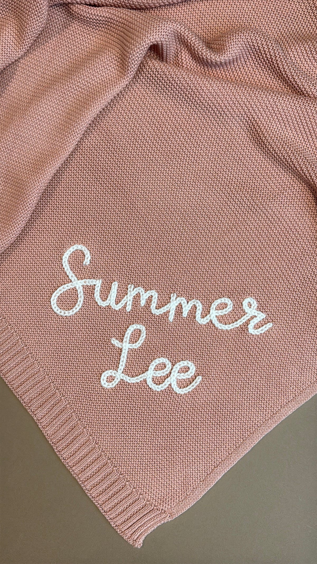 Personalized Blanket in Pink