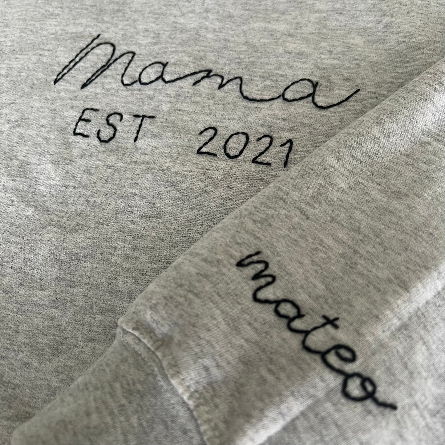 Adult Customizable Hand Embroidered Sweatshirt