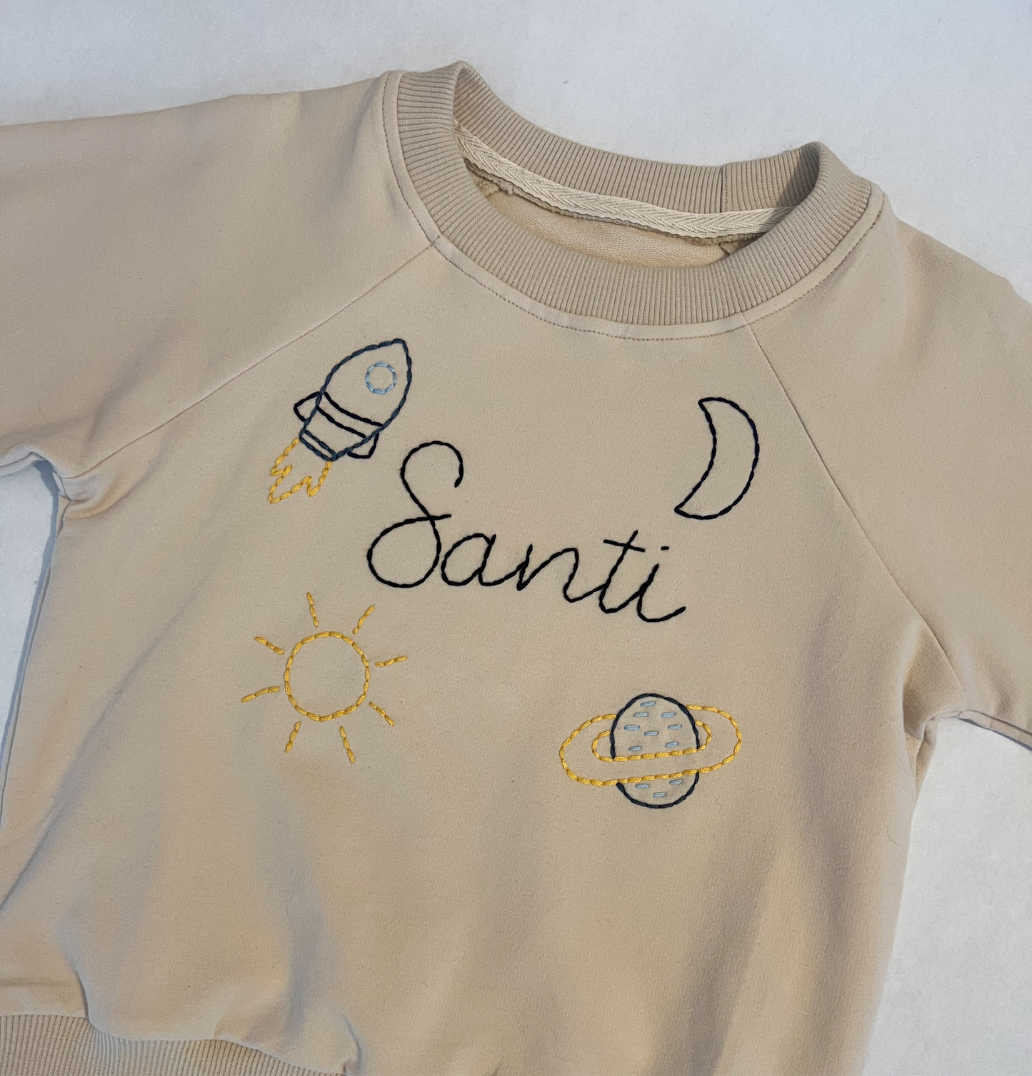 Personalized Pullover in Cream