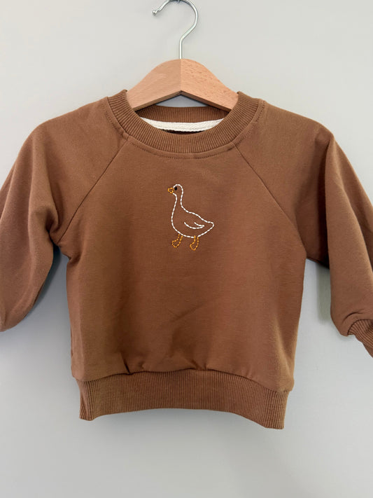 Personalized Pullover in Coffee