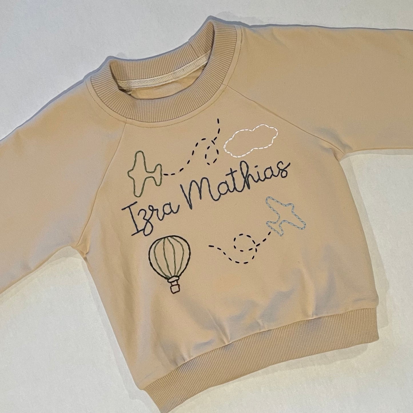 Personalized Pullover in Cream