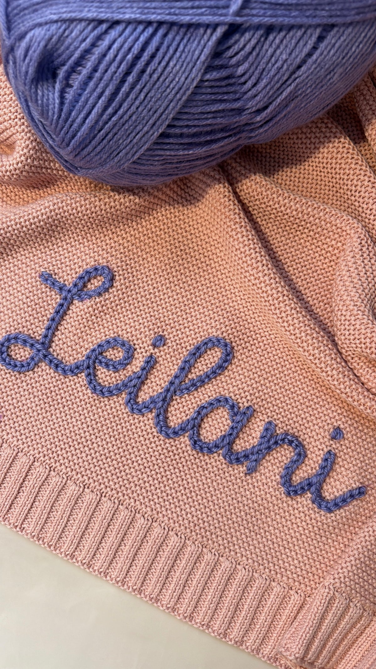 Personalized Blanket in Pink