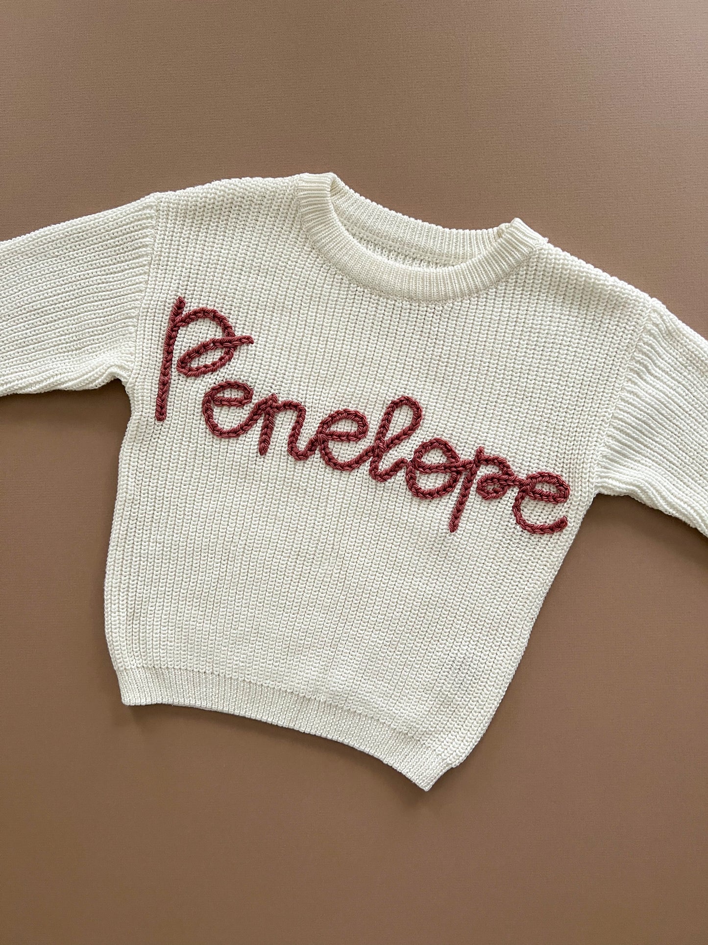 Chunky Name Sweaters