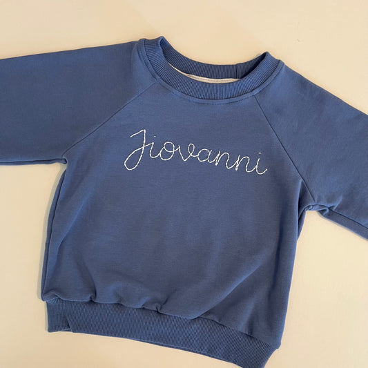 Personalized Pullover in Blue