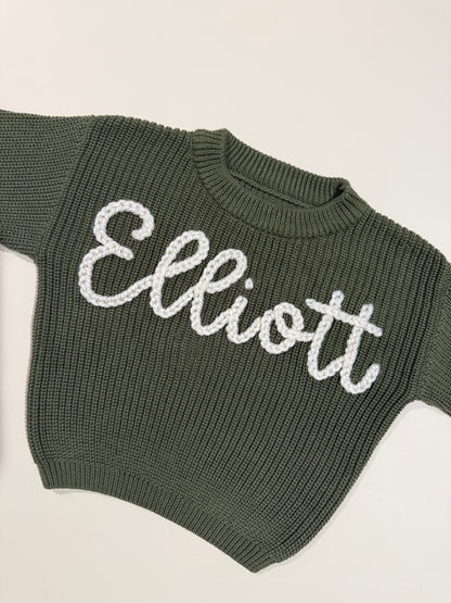 Chunky Name Sweaters