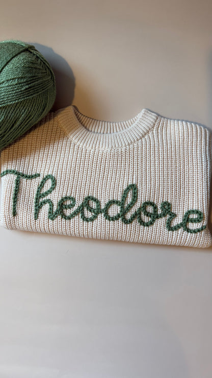 Chunky Name Sweaters