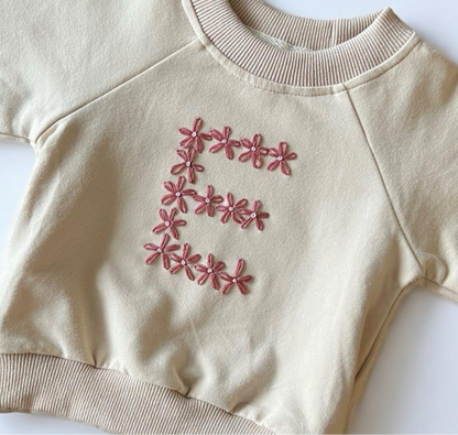 Personalized Pullover in Cream