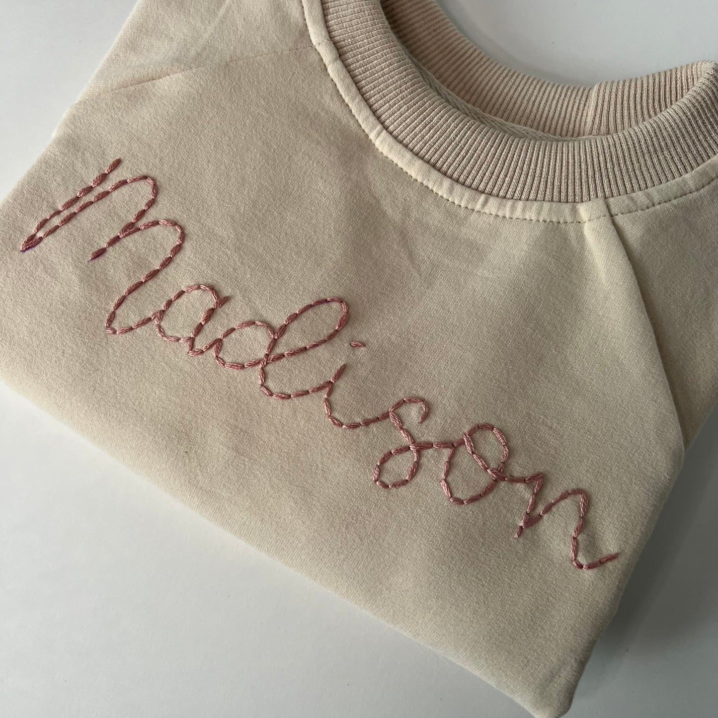 Personalized Pullover in Cream