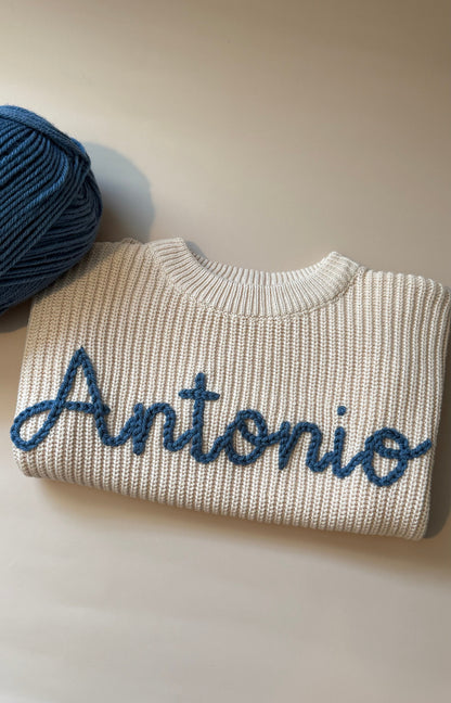 Chunky Name Sweaters