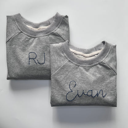 Personalized Pullover in Gray