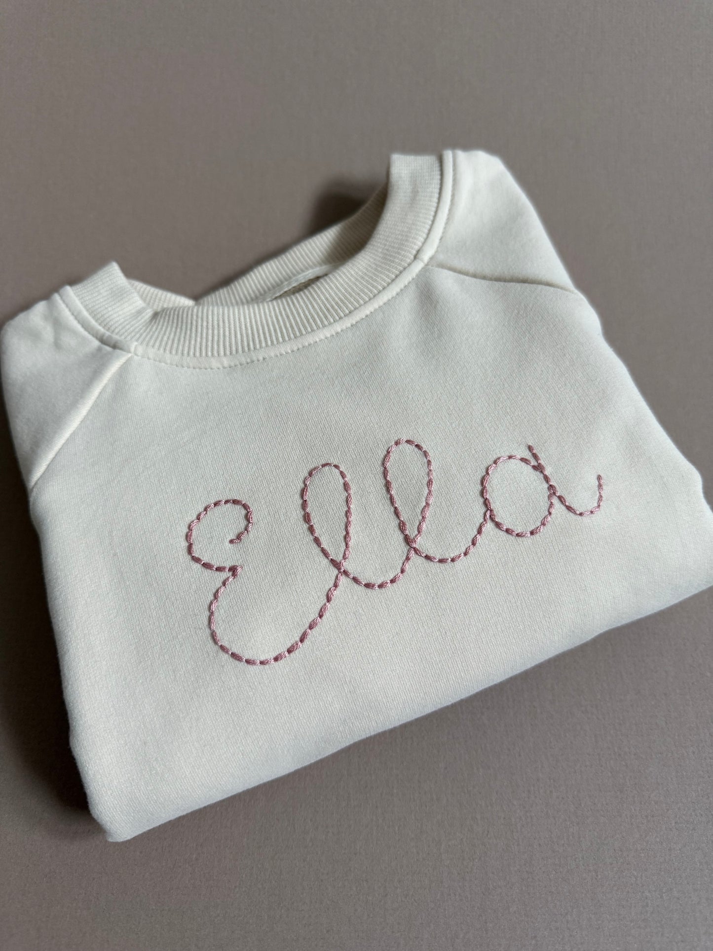 Personalized Pullover in Cream
