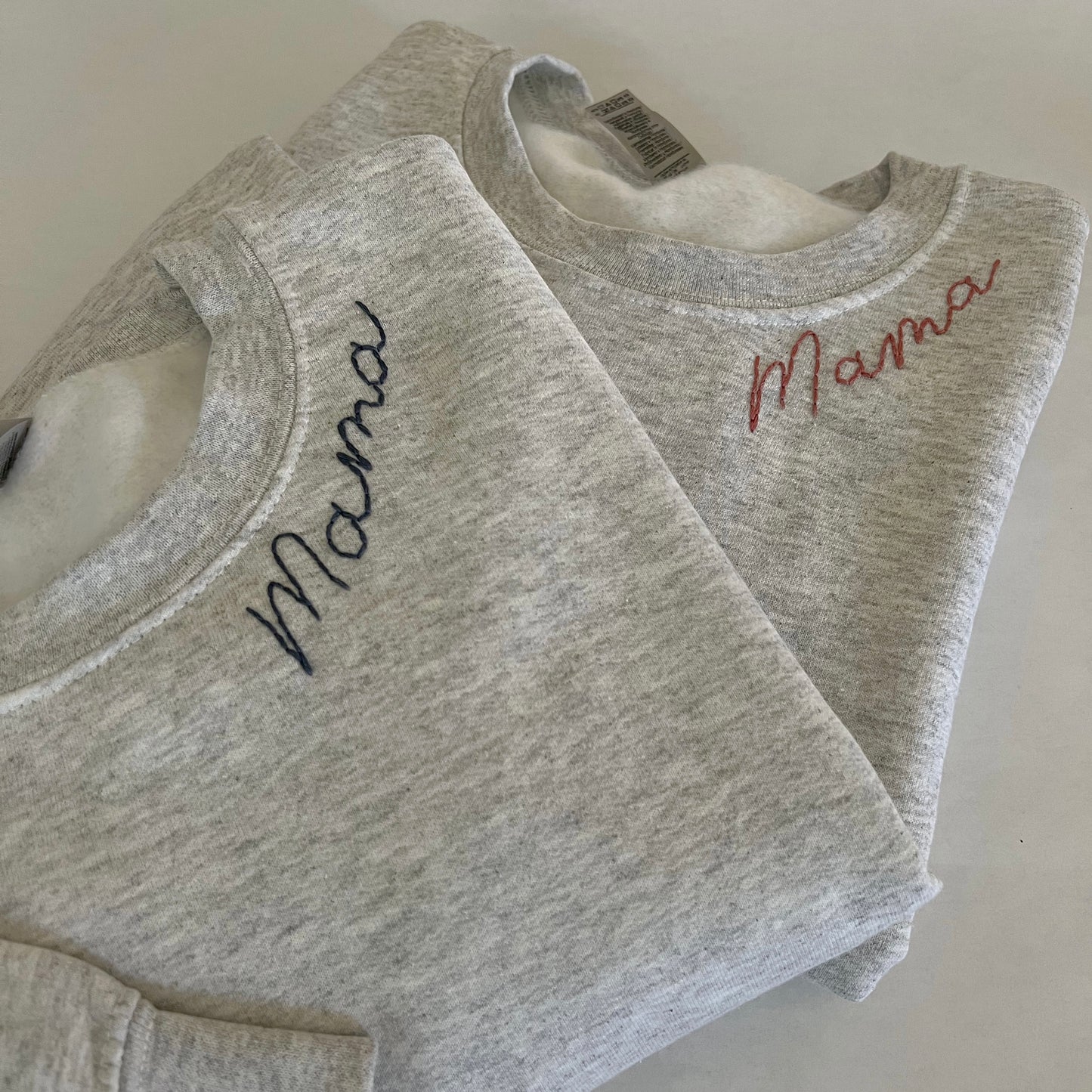 Adult Customizable Hand Embroidered Sweatshirt