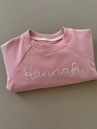 Personalized Pullover in Pink